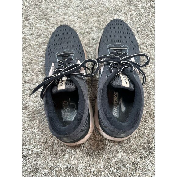 Brooks Women's 7.5 Brooks Ghost 13 Running Sneakers Shoes Dark Gray/Light Pink - Picture 6 of 10